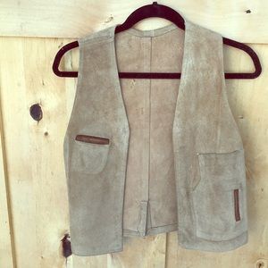 Suede vest